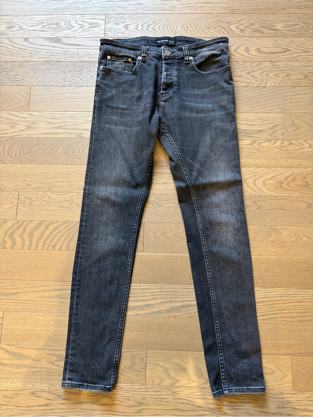 The Kooples Men’s Slim Black Washed Skinny Jeans